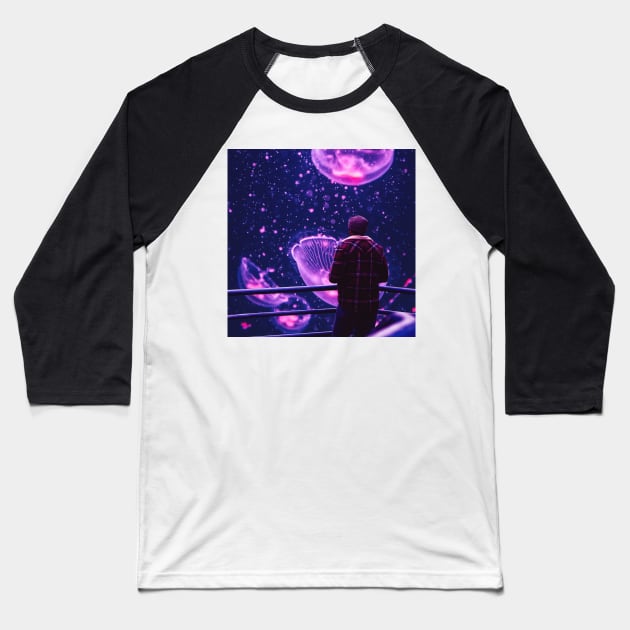 Jellyfishes Baseball T-Shirt by RiddhiShah